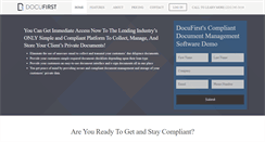 Desktop Screenshot of docufirst.com